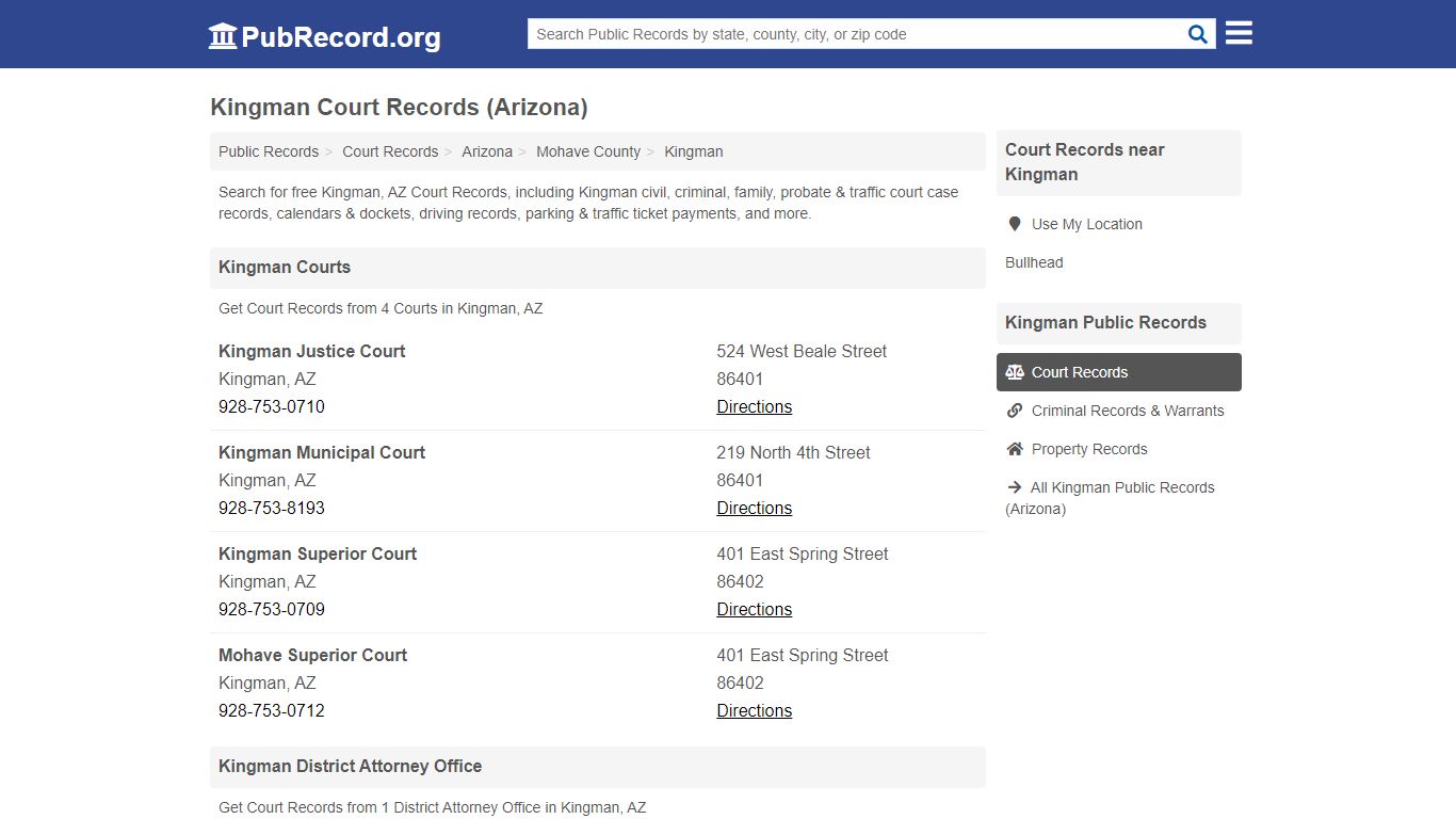 Free Kingman Court Records (Arizona Court Records)